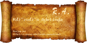 Rózsás Adelinda névjegykártya